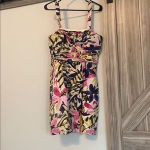 Banana republic, Floral dress, size 8, 100% silk